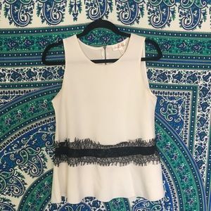 white tank with lace cutouts
